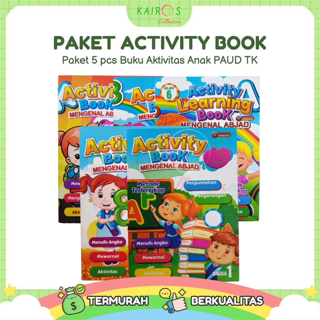 Buku Edukasi Aktivitas PAUD TK Isi 5 Pcs Activity Book