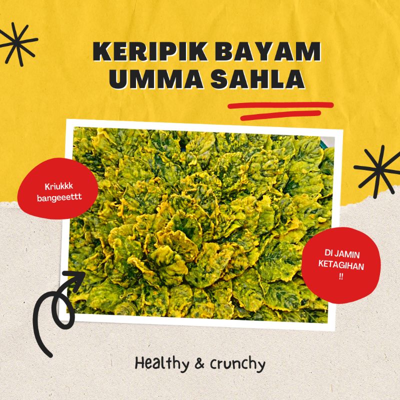 

Keripik Bayam renyah dan sehat
