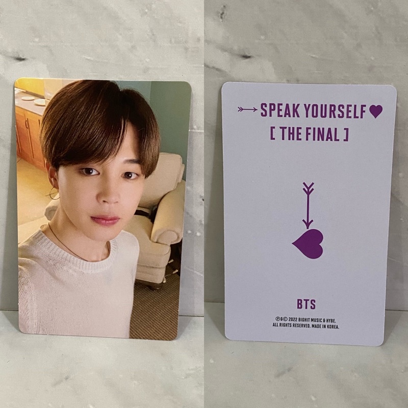 Random Photocard PC jimin BTS speak yourself the final dvd digicode digital code official love yours