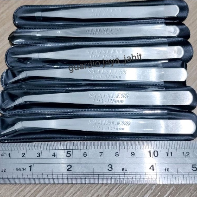 Pinset Benang Bagus 125B Tebal 1mm Stainless steel / Tweezers Stainless