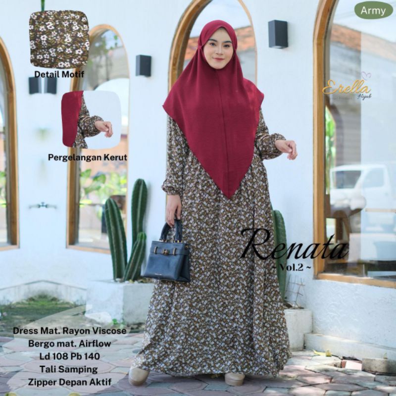 Renata Oneset Gamis by Erella hijab