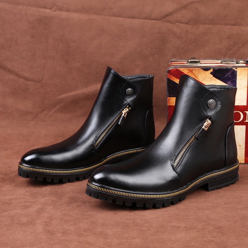 2022 Kulit Pria Sepatu Pria Serbaguna Salah Satu Potongan  Merah  Empuk  Chelsea boots Pria