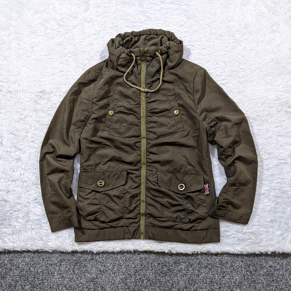 306 - Jaket Parka HnC Pria Cowok Laki Laki Army Military Second Murah Bekas