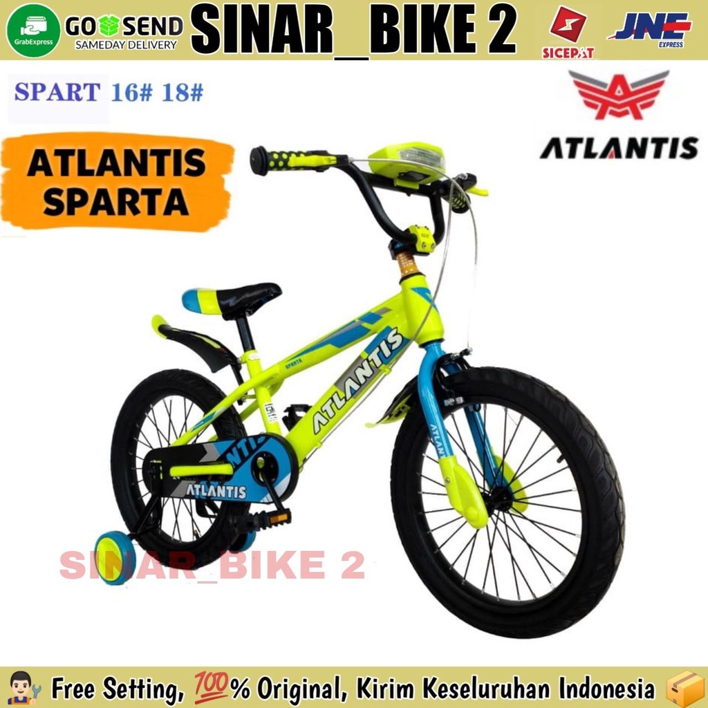 Sepeda Anak Laki BMX ATLANTIS SPARTA Ban Jumbo 12 16 &amp; 18 Inch