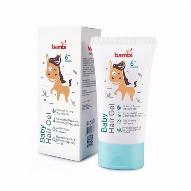 Bambi Baby Hair Gel 50 g / Gel Rambut Bayi / Gel Rambut Bambi