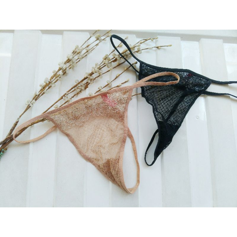 gstring wanita renda Tstring thong lace sexy cd celana dalam
