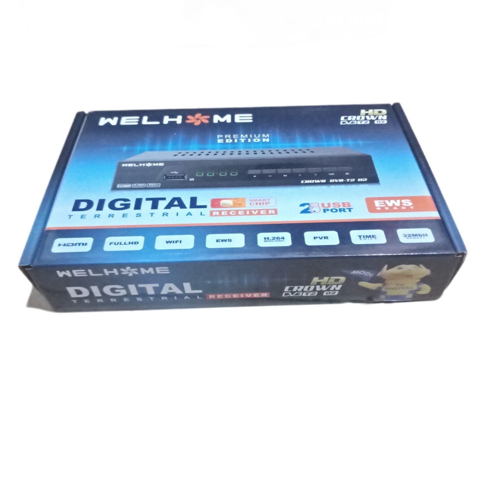 SET TOP BOX TV WELLHOME PREMIUM EDITION penerima siaran televisi digital