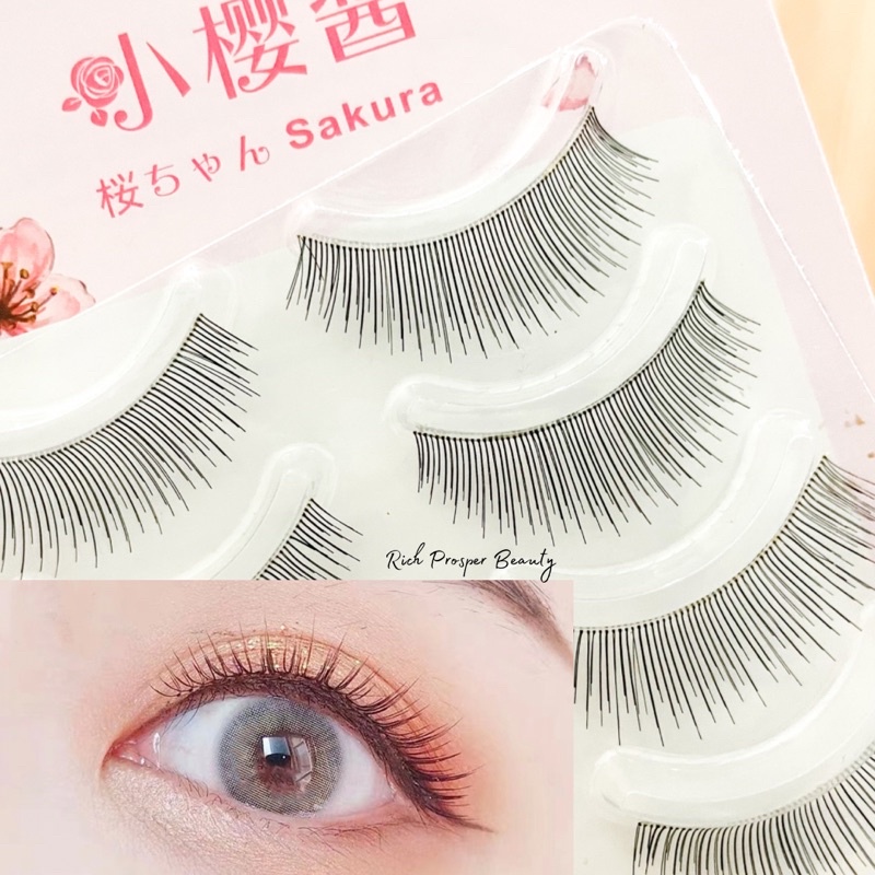 5 PASANG JAPAN LASHES - Natural False Eyelashes  Thin Band Hand Made Short Lighter Eyelash Cosplay Korean Fashion Extension Makeup Tools