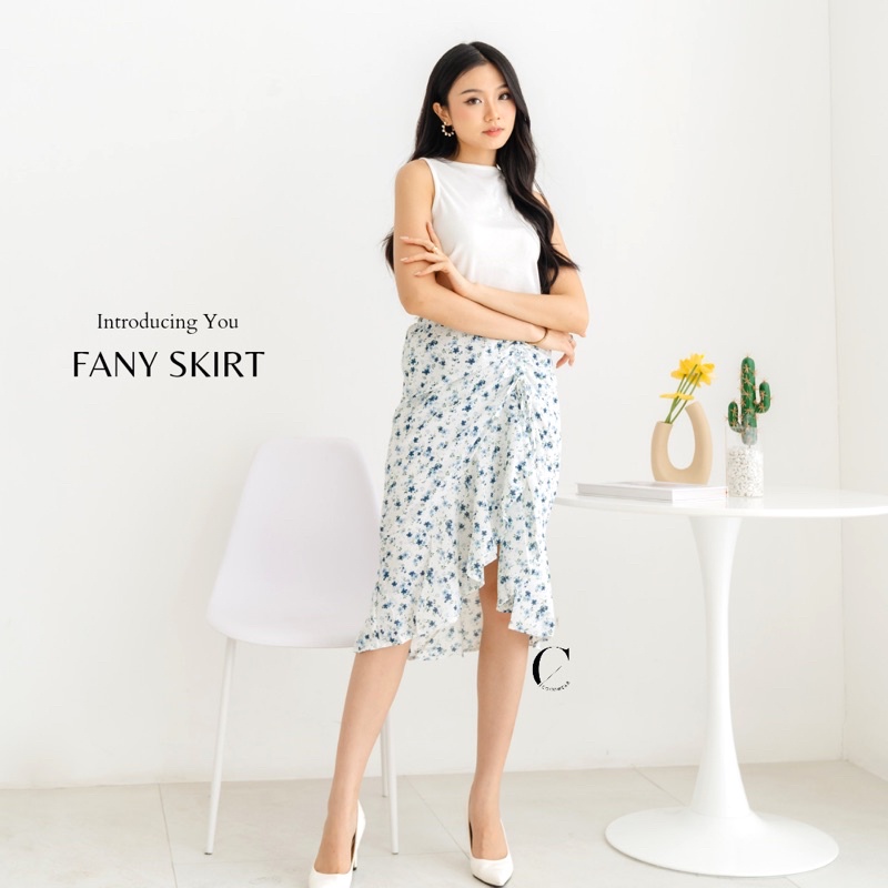 FANY SKIRT - ROK FLORAL WANITA