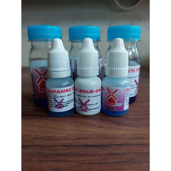 Dufamec Pour on 30 ml dan 5 ml obat kutu parasit cacing