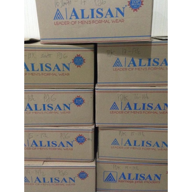 Kemeja Alisan Putih Panjang ukuran 16,5-17,5