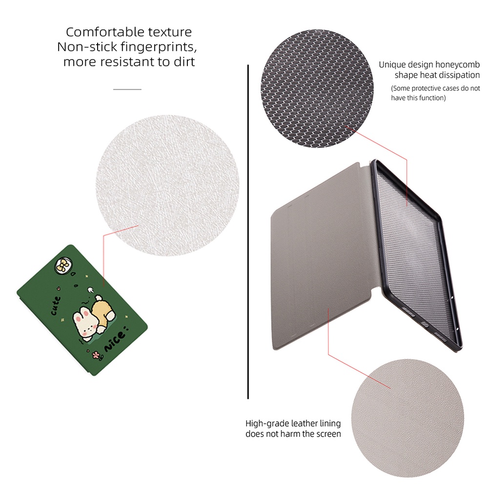 Casing Flipcase Samsung Galaxy Tab A8 10.5 (2021) SM-X200 SM-X205 Bahan Kulit Motif Kartun Anime