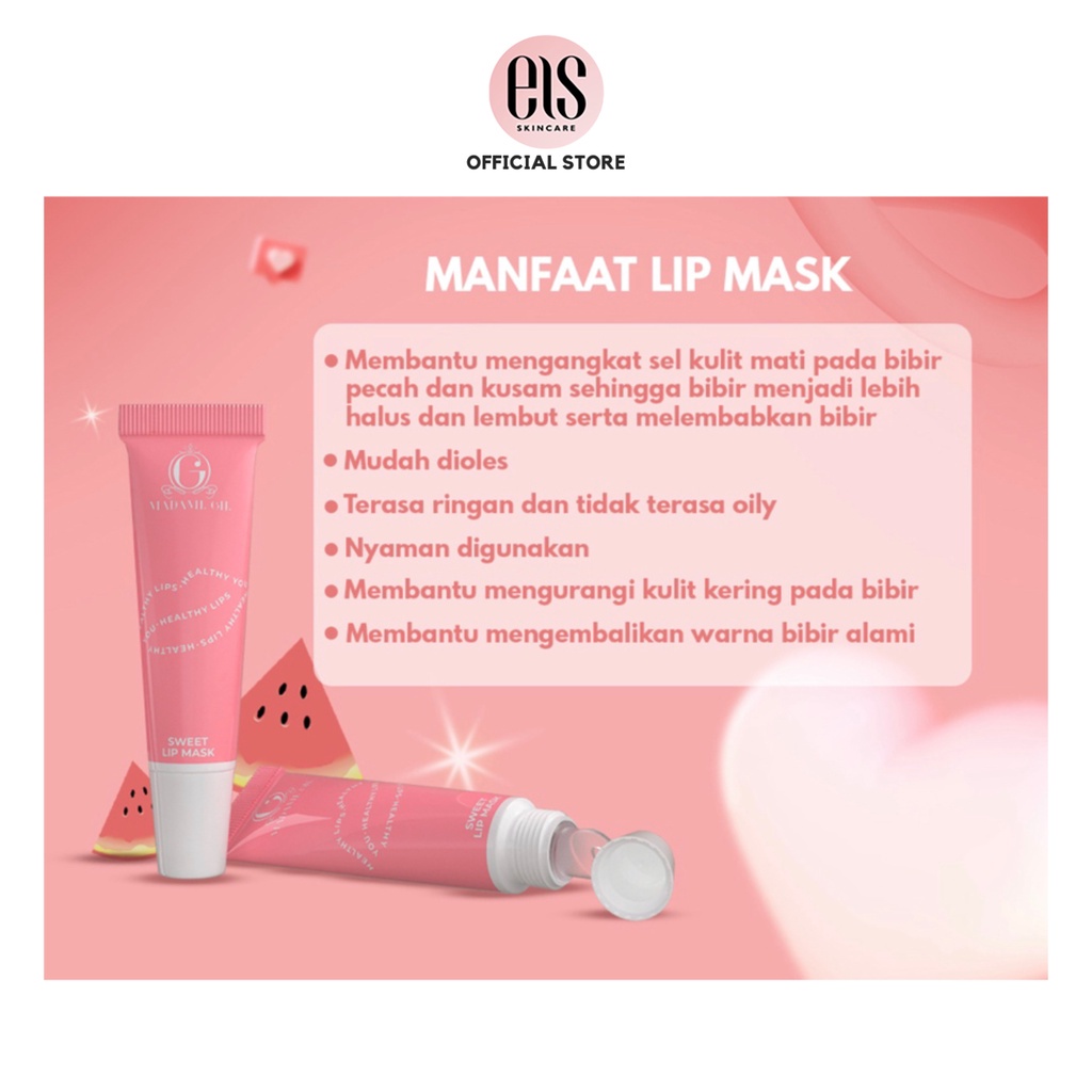 MADAME GIE SWEET LIP MASK/ MASKER PENCERAH BIBIR