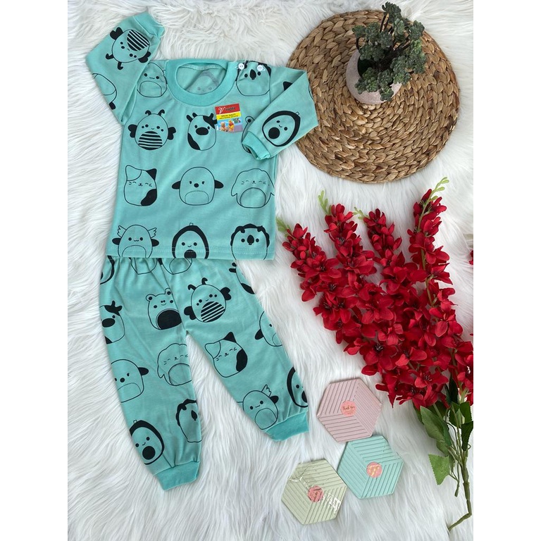 baju bayi lucu murah motif animal cute setelan PANJANG 3-18 bulan