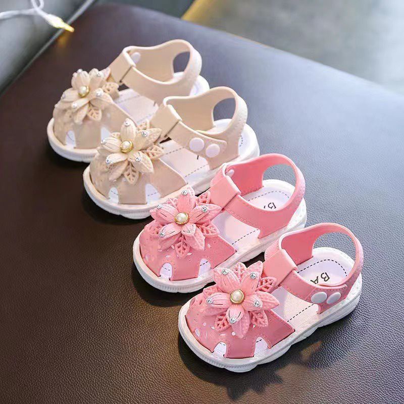 [rumahbayipdg] sendal karet EVERSANCH sepatu bunga anak perempuan import sol karet pvc ml-1027r