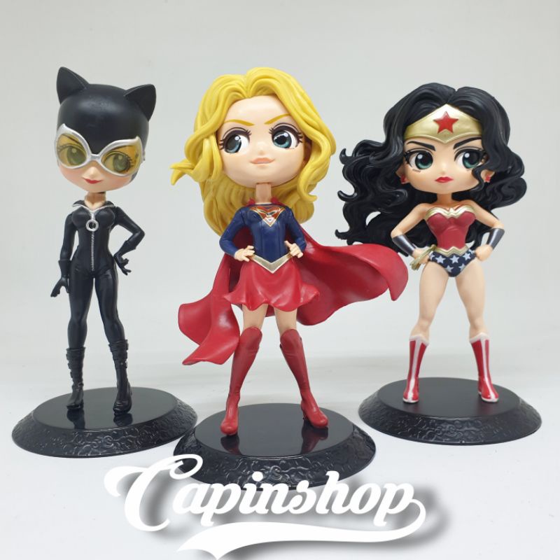 FIGURE HERO // Aksesoris Koleksi Figure Boneka prince Luffy one piece wonder woman supergirl cat wom