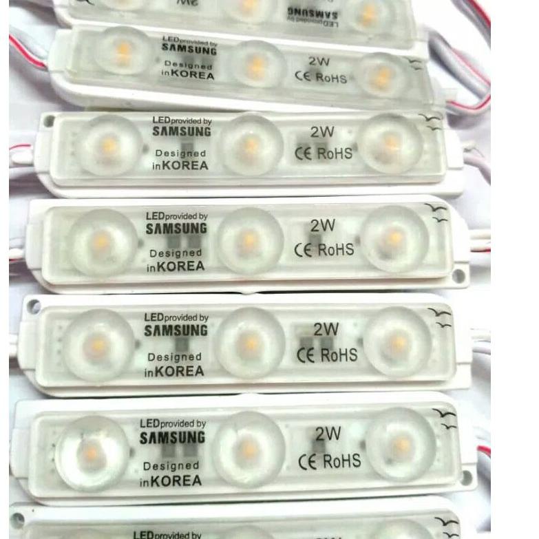 ⇥ Lampu LED Modul Strip 3 Mata Samsung 3528 2 Watt 12 Volt ↾