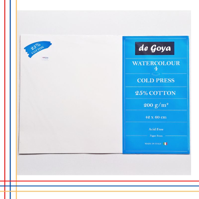 De Goya Watercolour Paper A2 CP 300gsm &amp; 200gsm