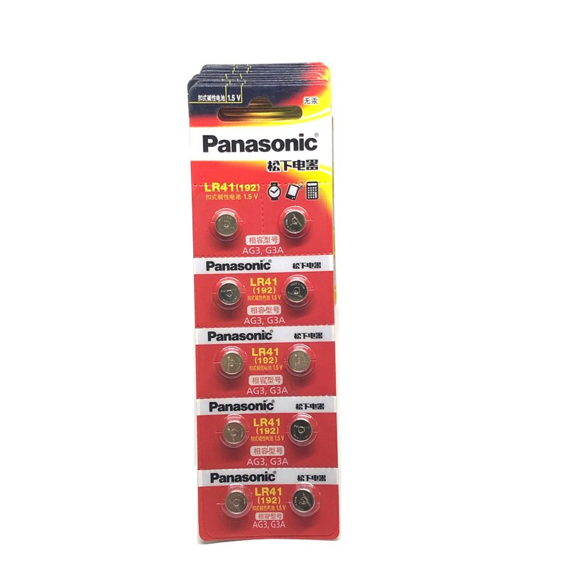 Baterai Panasonic LR41 SR41 G3A AG3 L736 192 392A ori