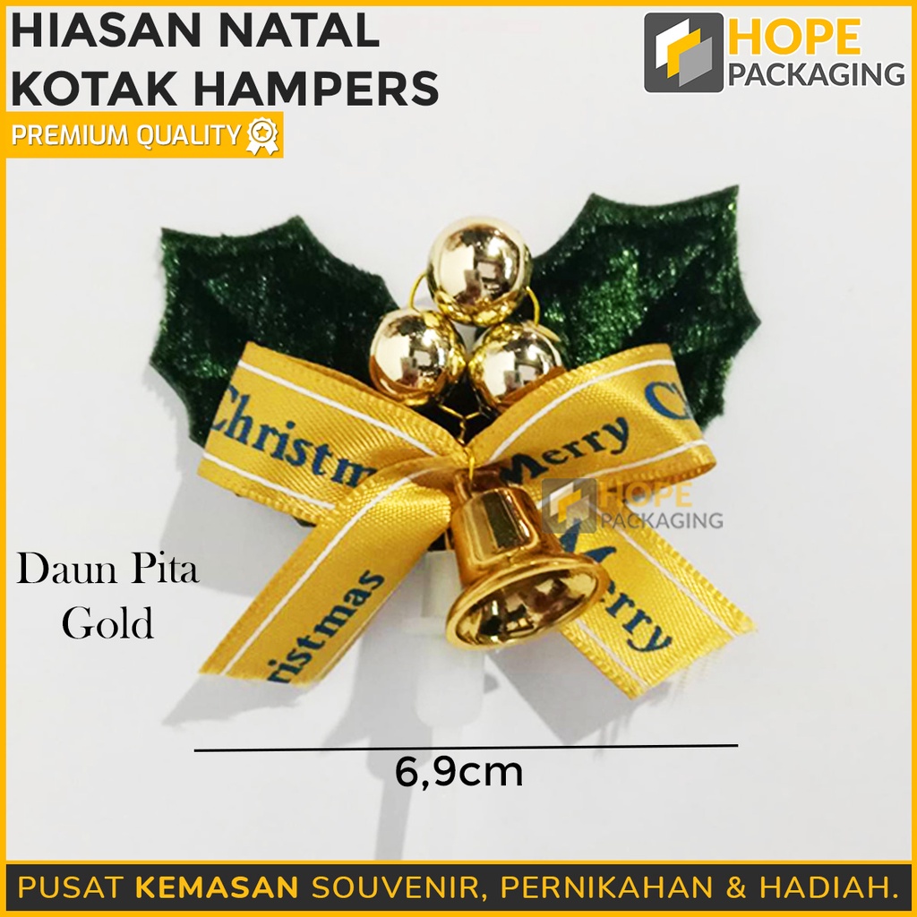 Hiasan Natal kotak hampers / hiasan Topper Kue Natal / Hiasan kue