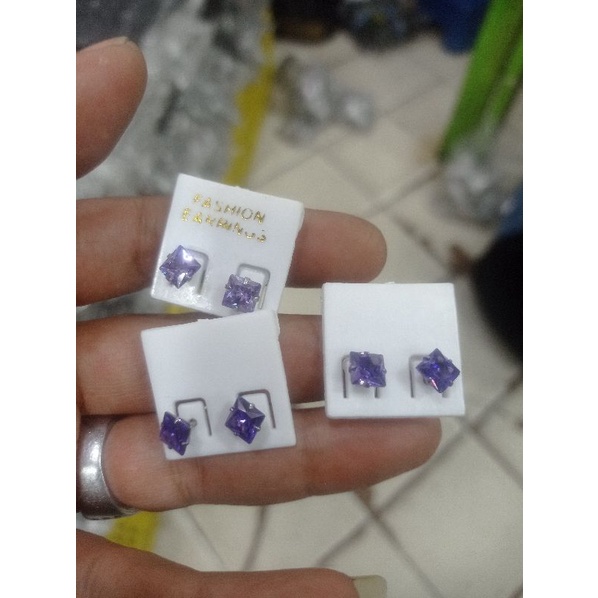 anting giwang baja putih anti luntur selamanya