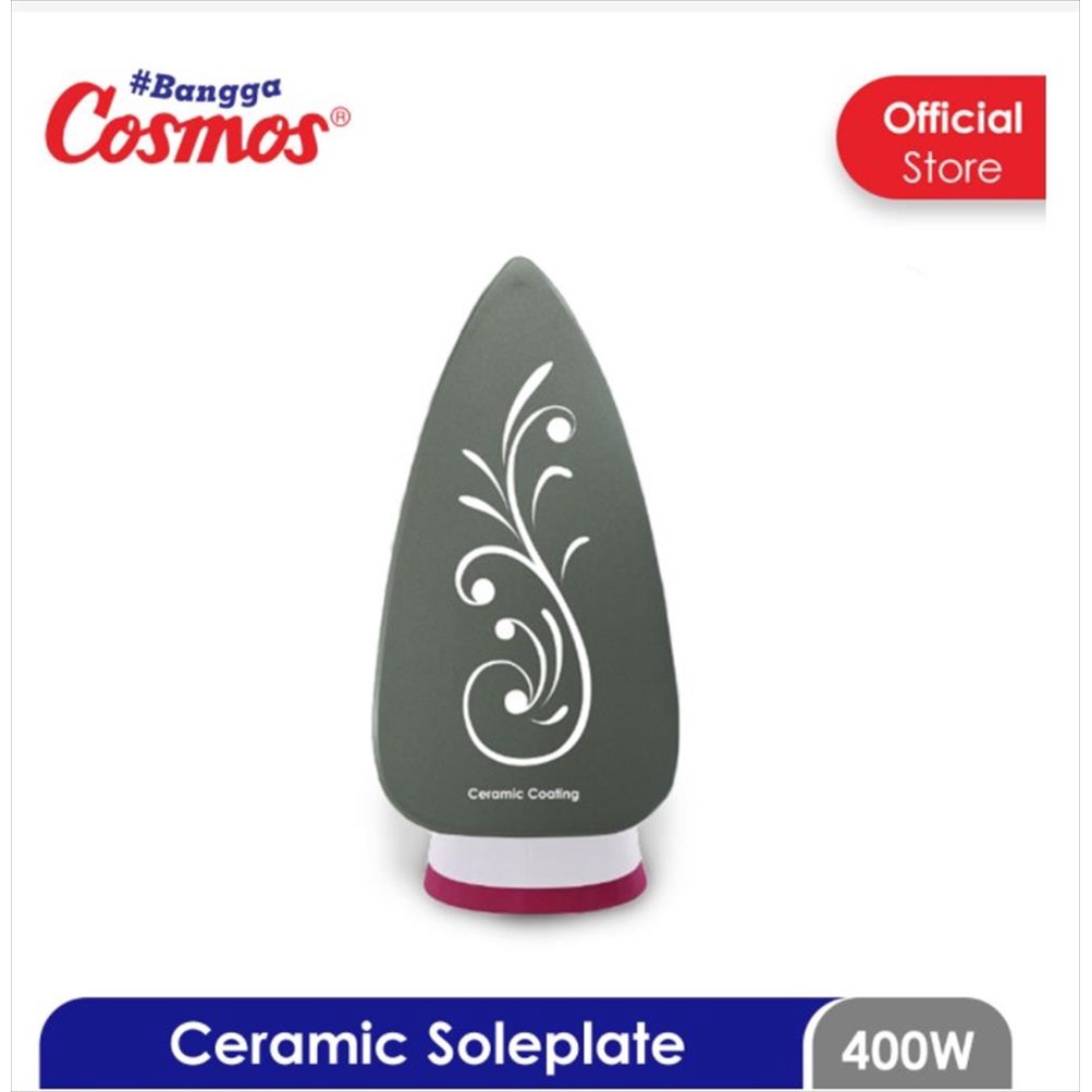 Setrika Listrik Tapak Lapis Keramik Cosmos CI-3110 C - Electric Iron Ceramic Soleplate Cosmos CI 3110 C