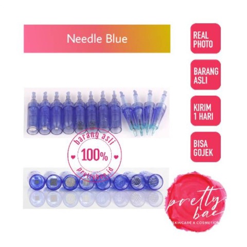 WARNA BIRU Jarum Needle BIRU Nano needle 36 Needle 12 Needle 1R 3R sulam Mesin DR PEN Drpen A1