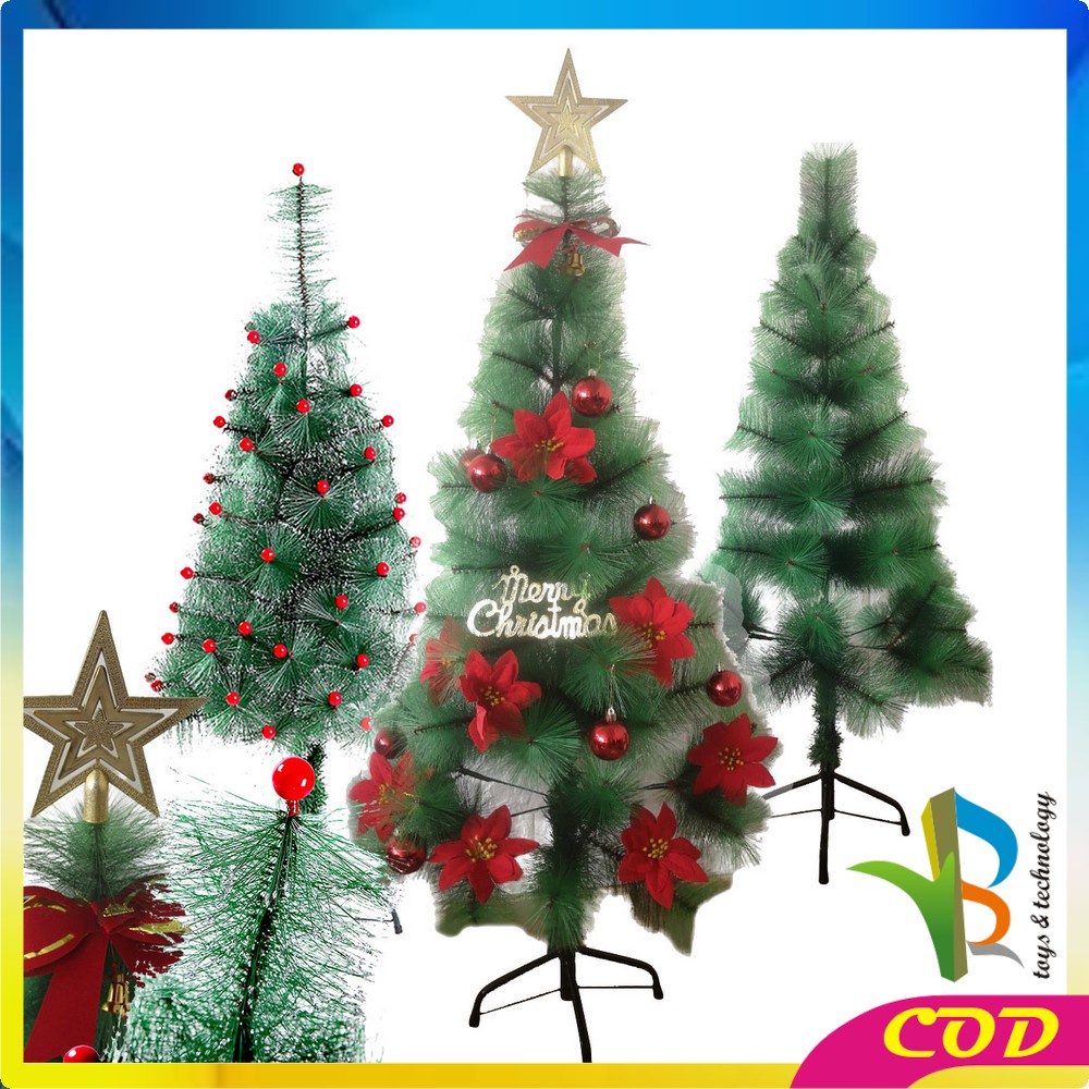 RB-C208 Pohon Natal 120CM 4F / Christmas Tree Jarum / Dekorasi Rumah Hiasan Natal Pohon Cemara / Ornamen Tanaman Hias / Artificial Plant Pine Tree