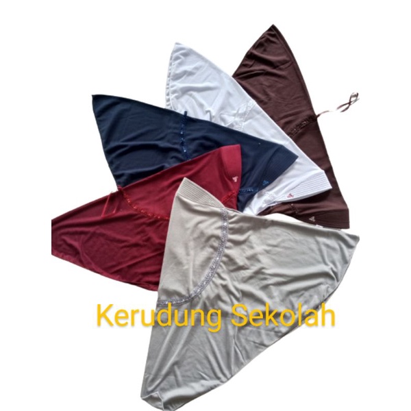 Kerudung Anak TK SD Kelas 1//Serut Pita//Hijab Instan