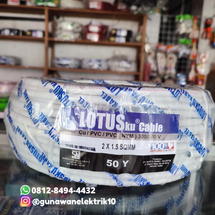 Kabel NYM 2x1.5 @50Y LOTUS SNI
