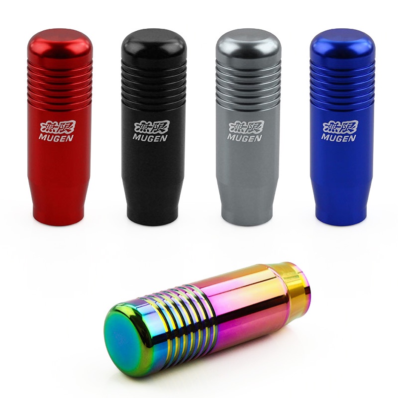 Shift Knob Mugen Universal Import/Tuas Persneling Model Panjang/Handle Perseneling Mobil/Gear Shift Knob Mobil Tuas Persneling Bahan Alumunium/Knop Perseneling Mobil/Knop Handle Gigi Manual/Car Shift Knob Universal Import/Shift Knop Perseneling Mobil