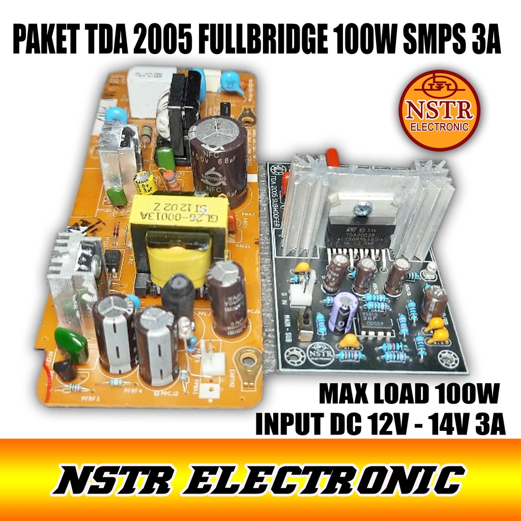 Paket power TDA 2005 dan Smps 3a 12v