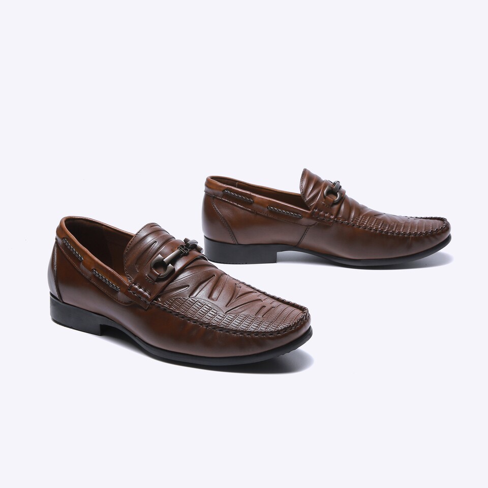 EM03 SEPATU PANTOFEL EVERBEST PRIA ORIGINAL FORMAL KULIT ASLI COKLAT