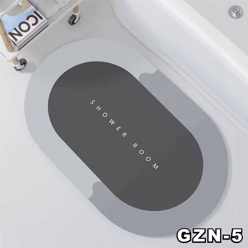 Keset Kaki Kamar Mandi Nyerap Air Anti Bakteri Premium Anti Slip Keset Batu Kamar Mandi motif lucu 2.8 RUMAHDESIGN-GZN-5-3.8