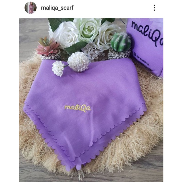 hijab maliqa polos
