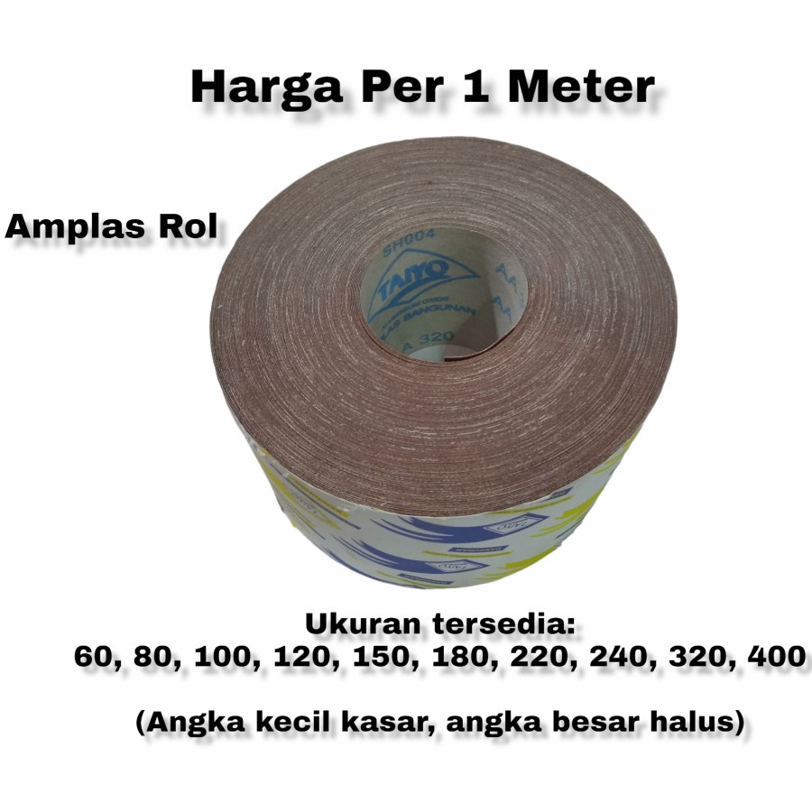 Amplas Roll Halus | Amplas Besi Kasar | Amplas Meteran Roll Murah | Kapten Material
