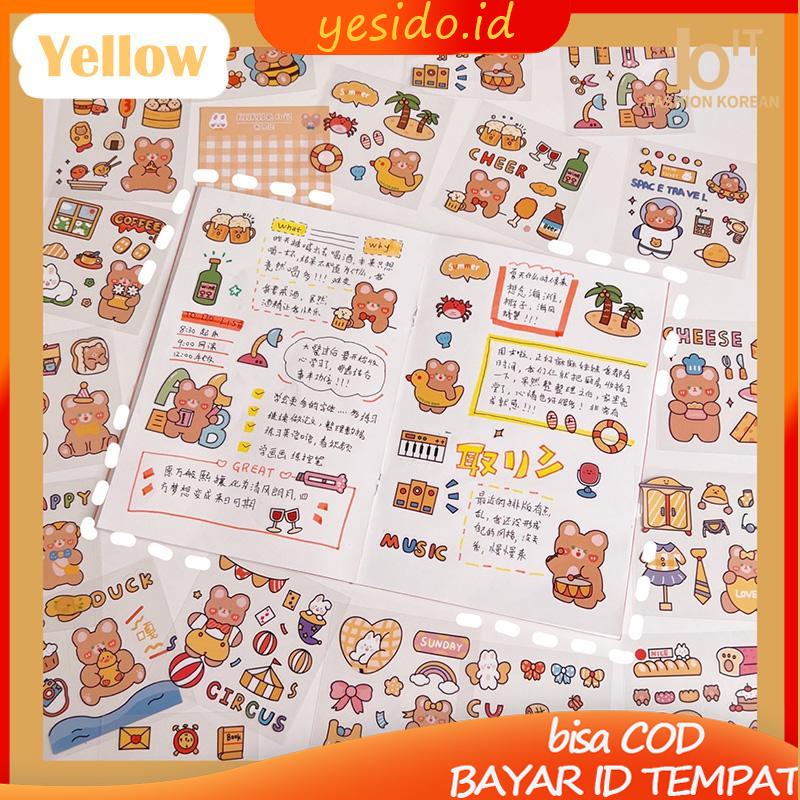 

[COD✨Ready stock]20PCS/Set Stiker Motif Kartun Korea Lucu Anti Air Dekorasi pola kecil Handbook Scrapbook DIY-YES