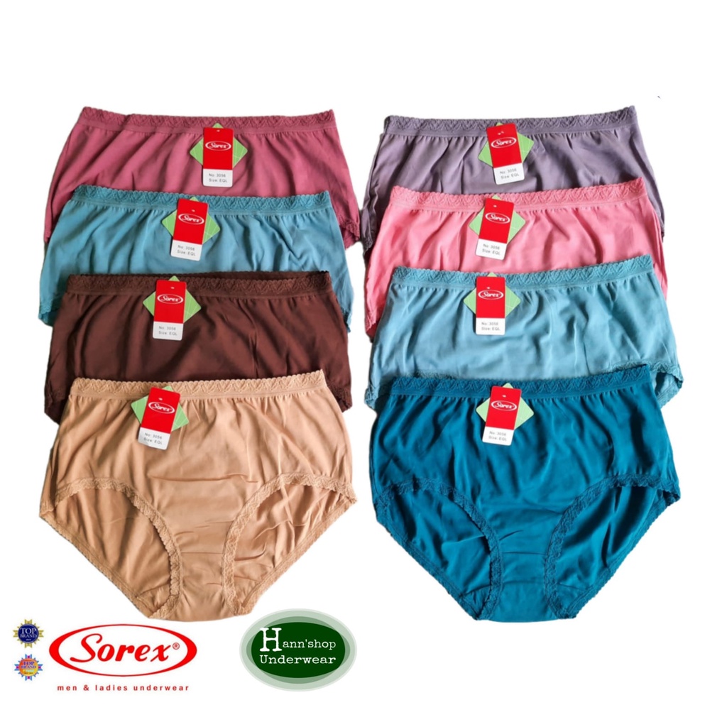 CD Wanita Sorex Cool Max 3056 katun renda Harga 1 Pc