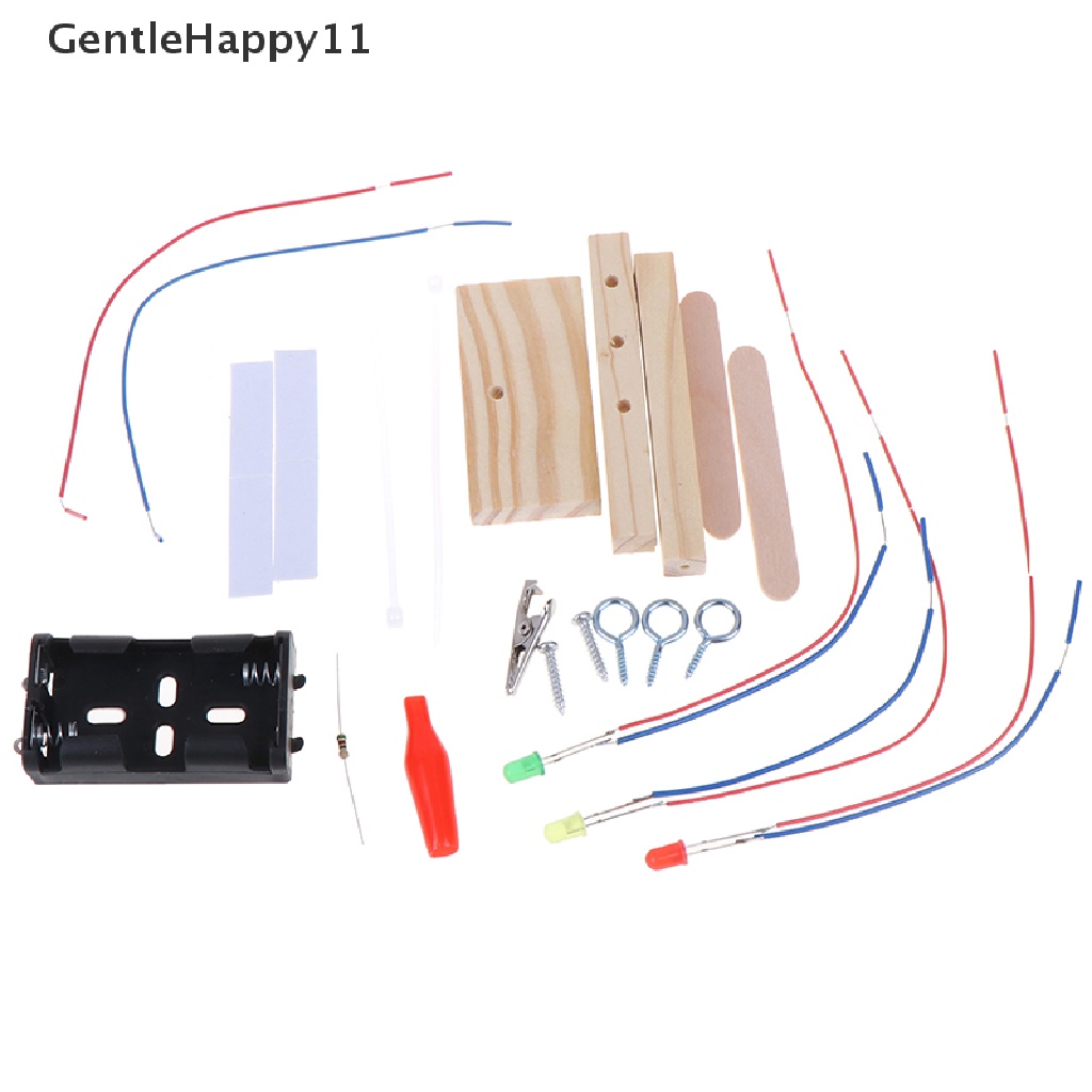 Gentlehappy Set Mainan Lampu Lalu Lintas Mini DIY Untuk Eksperimen Sains Anak