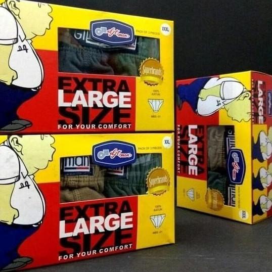 Celana dalam pria Gt-Man ukuran besar/ Jumbo/ Big size - XXL