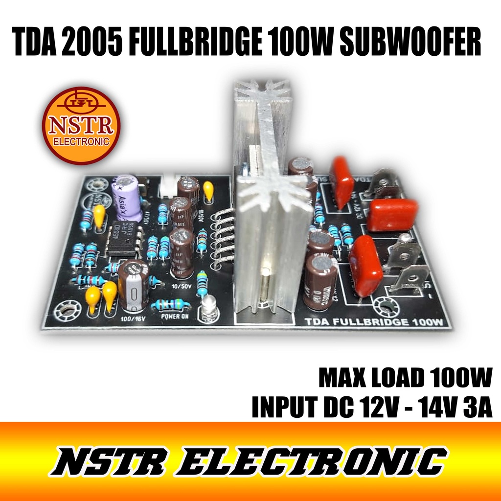 TDA 2005 Fullbridge  Amplifeir fitur subwoofer