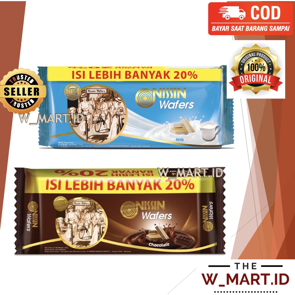 

NISSIN WAFER VANILA COKLAT WAFERS VANILLA CHOCOLATE