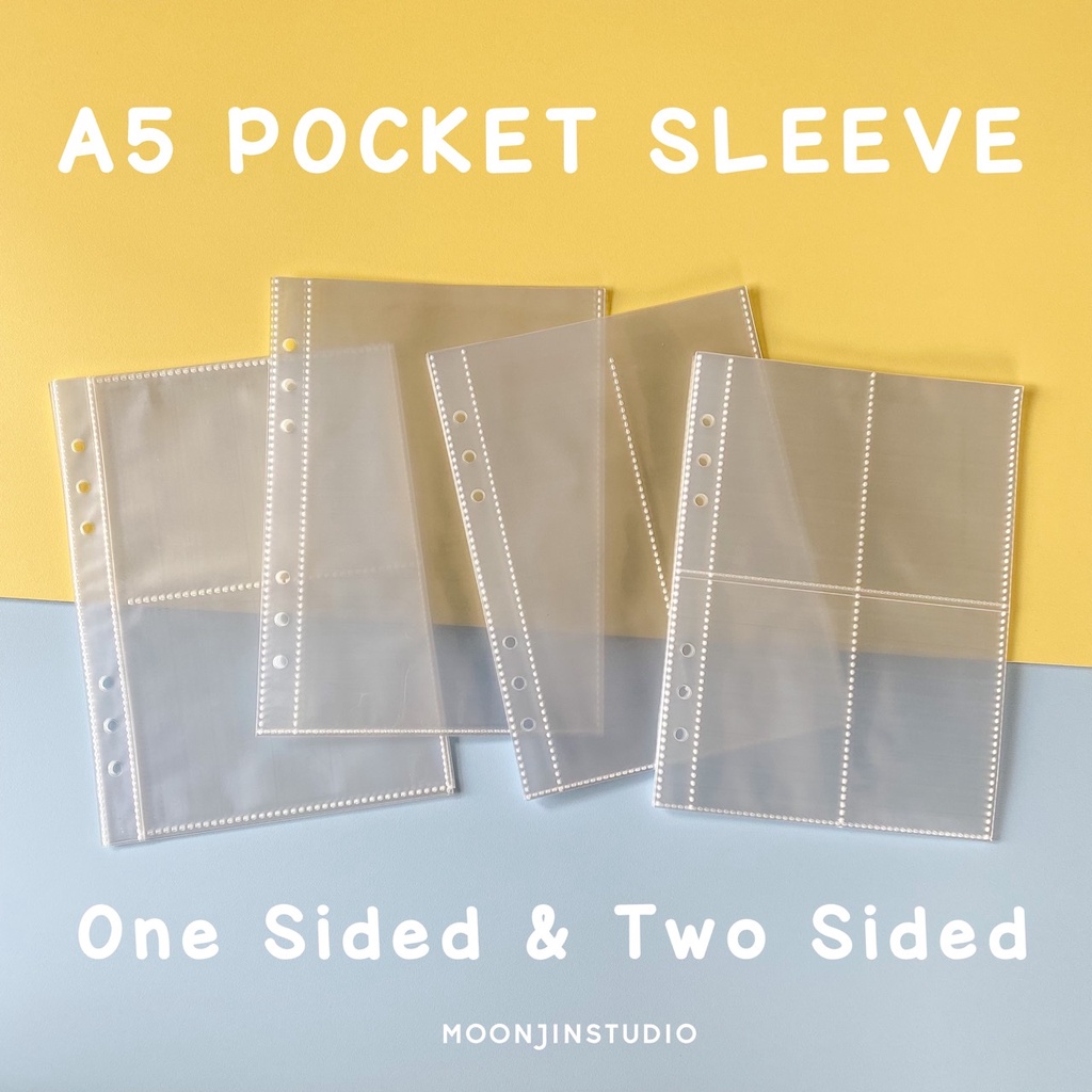 [DEFECT/GRADE B] Refill Pocket Sleeve A5 6 Ring Holes Binder Photocard Album Foto Lubang