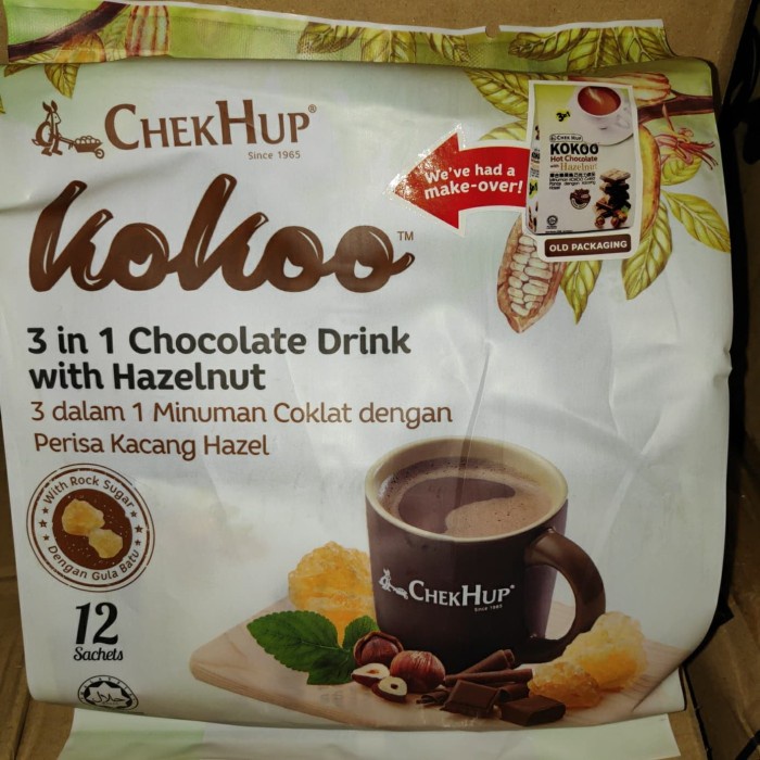 

NEW Chek Hup Kokoo Hot Chocolate with Hazelnut (minuman Coklat Instant)