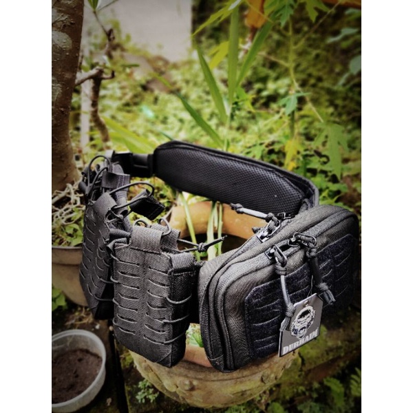 ORIGINAL Tas pinggang sabuk kopel warbelt kopel standar TNI Brimob durhaim dhib bisa untuk accecoris