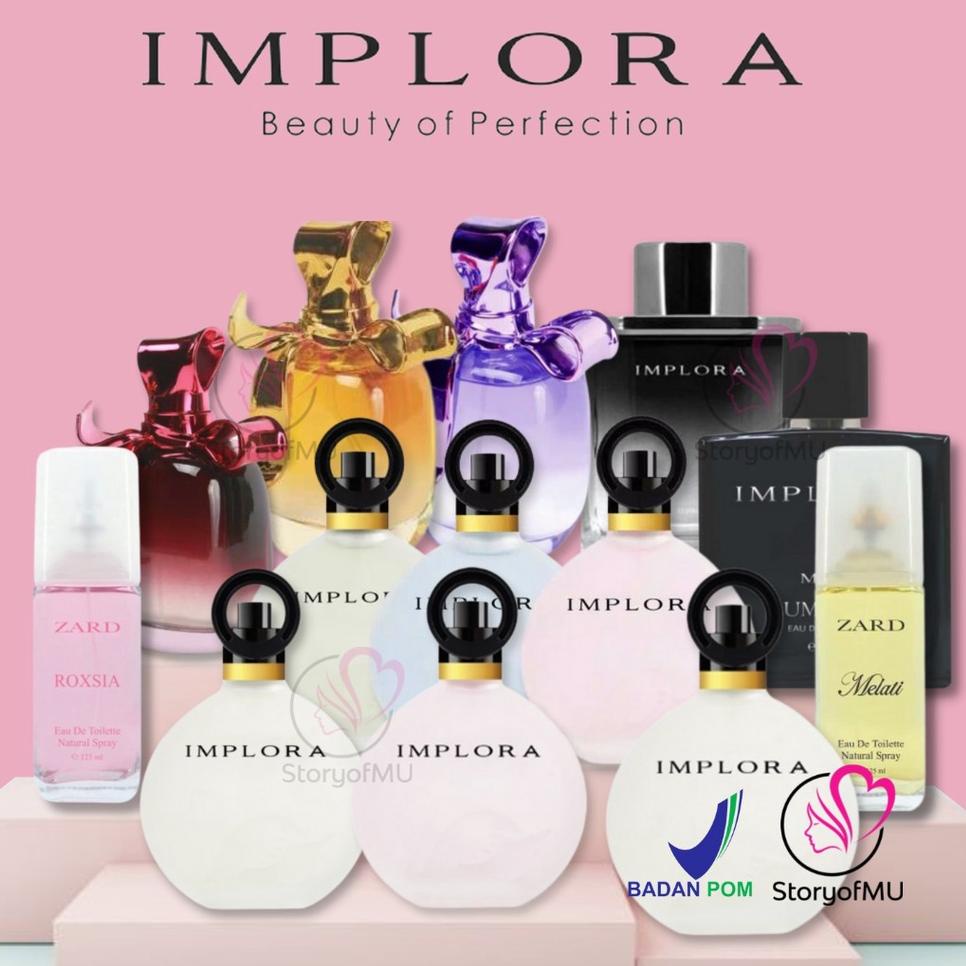 Grab It Fast--IMPLORA Parfum Bebek Angsa | Swan Perfume Eau De Toilette | Ribbon Pita Ungu Pink Gold