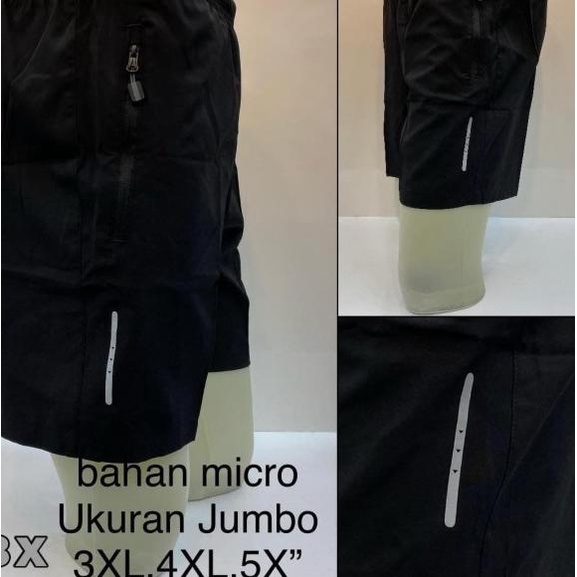 CELANA PENDEK RUNNING OLAHRAGA PRIA BIG SIZE JUMBO ORIGINAL IMPORT - 4XL