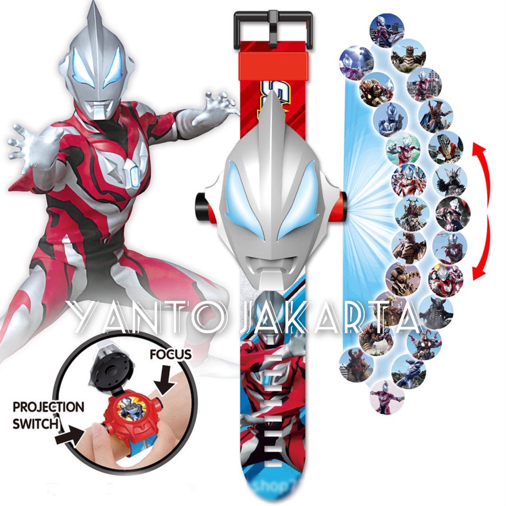 JAM TANGAN ULTRAMAN PROYEKTOR JT1398 ANAK GROSIR MURAH