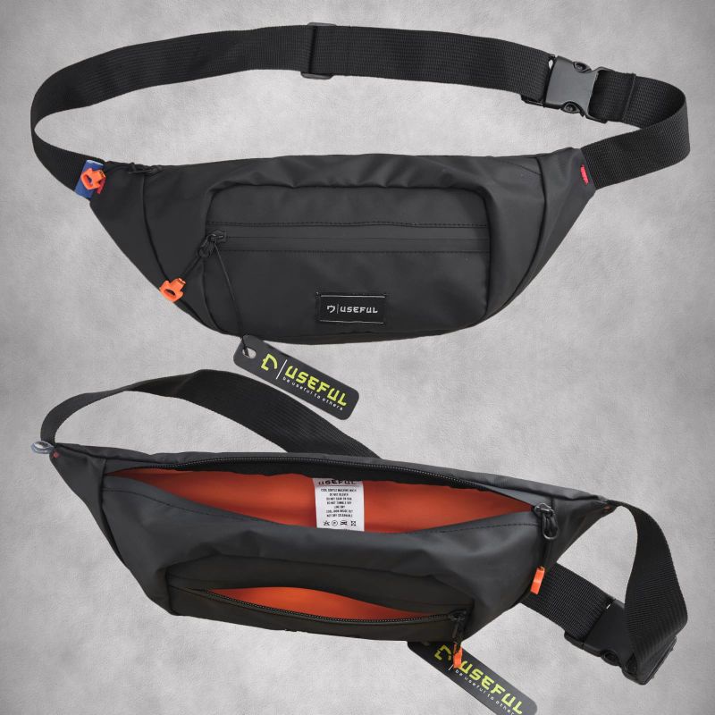 Waistbag Useful   Tas Pinggang Pria Premium Anti Air  Waistbag Waterproof  Tas Pria Keren