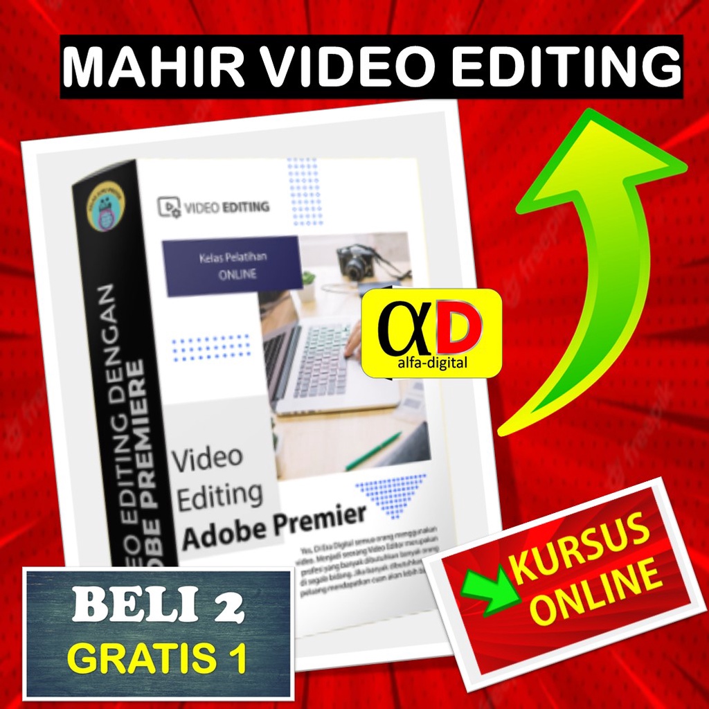 ECOURSE ONLINE MAHIR VIDEO EDITING DENGAN ADOBE PREMIERE BISNIS ONLINE DIGITAL MARKETING